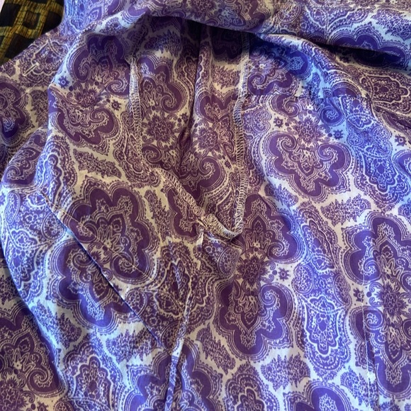 J Crew Purple and white button down shirt - Picture 7 of 9